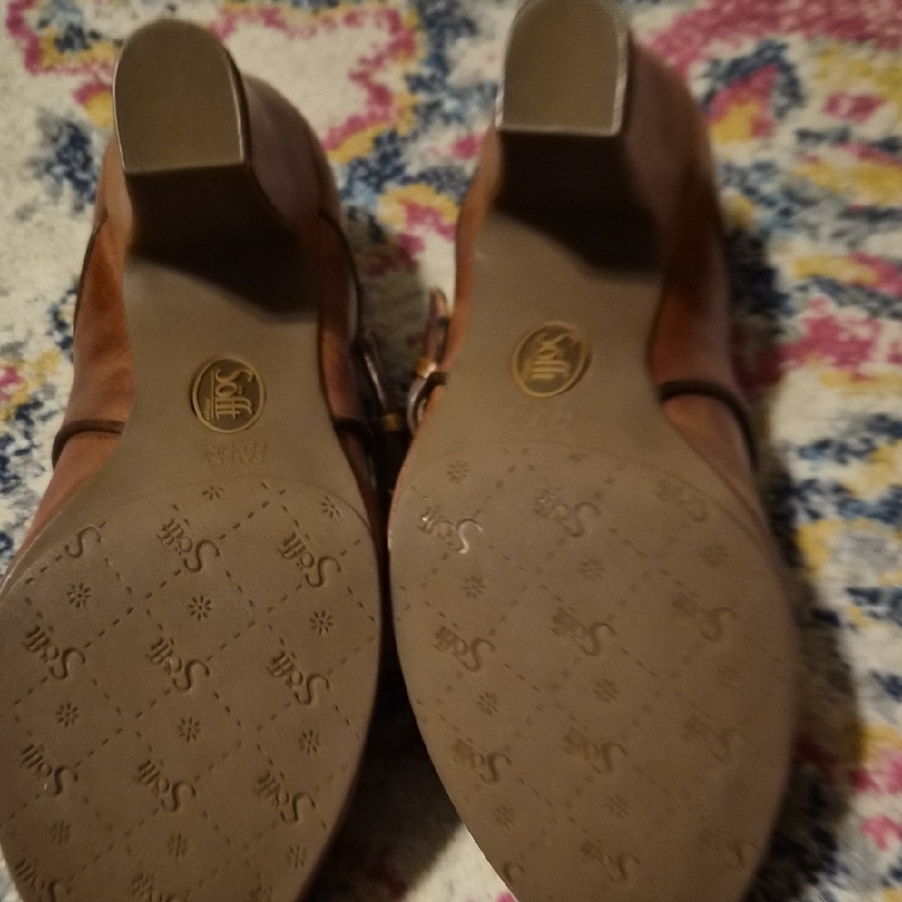 Sofft Brand Camel Mary Jane Heels - Picture 4 of 6